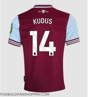 West Ham United Mohammed Kudus #14 Hjemmebanetrøje 2024-25 Kortærmet